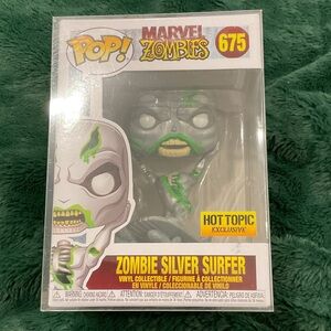 Funko Pop Zombie Silver Surfer with Green Accents